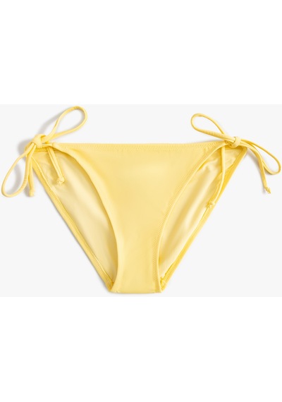 Koton Brazilian Bikini Altı Basic Yanları Bağlama Detaylı Sarı 4sak00143mm Sarı