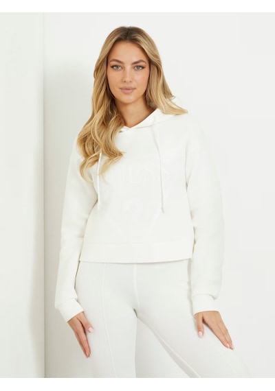 Guess New Alisa Kadın Aktif Scuba Kadın Sweatshirt V2yq08k7uw2 Ekru