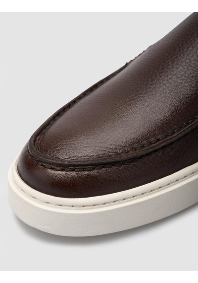 Cabani Seramo %100 Hakiki Deri Kahverengi Erkek Loafer