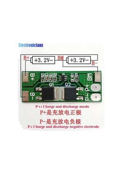 Bms 2s 8a Li-ion 6.4v 8.4v Yeşil Vida Konnektörlü 8 Amps 2 Pol 41mm 3.5mm
