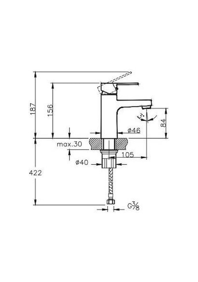 Artema A42878 Nora S Lavabo Bataryası Krom