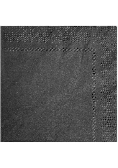 Servis Peçete Siyah 33x33 Cm - 20 Adet
