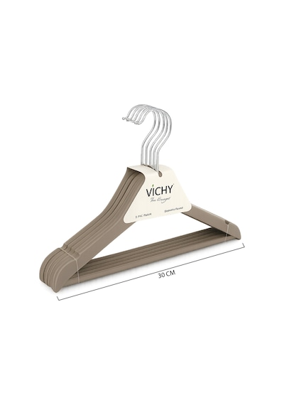 Vichy 5 Li Çocuk Askısı 30 Cm Bej Renk Dolap Düzenleyici Vch-7016 Açık Bej