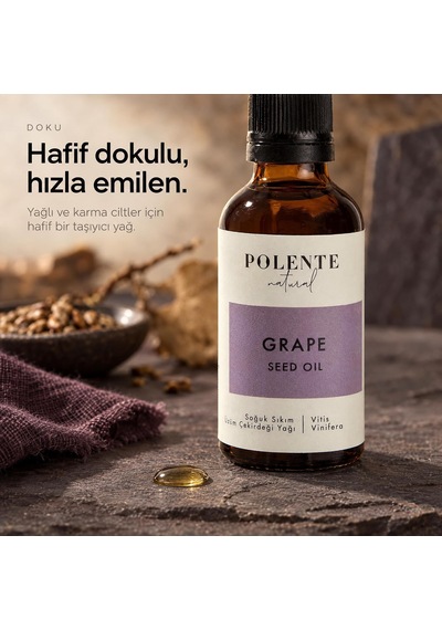 Üzüm Çekirdeği Yağı,%100 Saf Ve Doğal, Soğuk Sıkım, 50 Ml Diğer