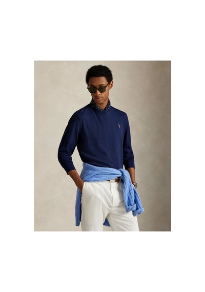 Polo Ralph Lauren Özel Tasarım Regular Kesim Yumuşak Pamuklu Sweatshirt Lacivert