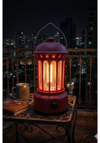 Glr L800br Retro Tasarım Şarjlı Kamp Lambası - 250 Lümen Vintage Fener Diğer