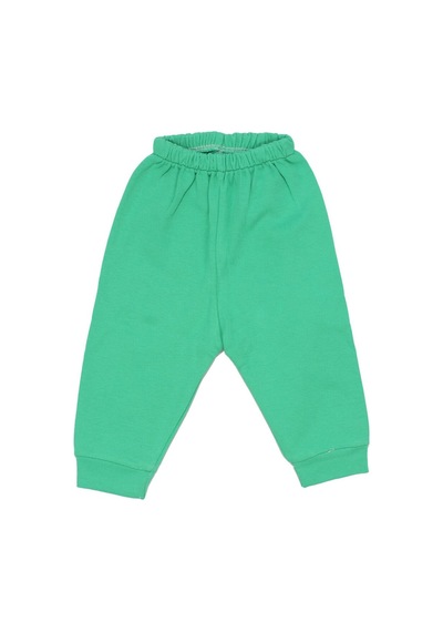 Bebegen Unisex Koyu Yeşil Manşetli Tek Alt Çok Renkli