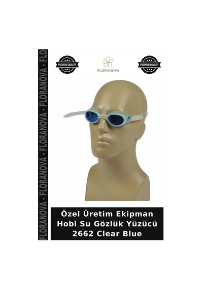Özel Üretim Ekipman Hobi Su Gözlük Yüzücü 2662 Clear Blue Açık Mavi