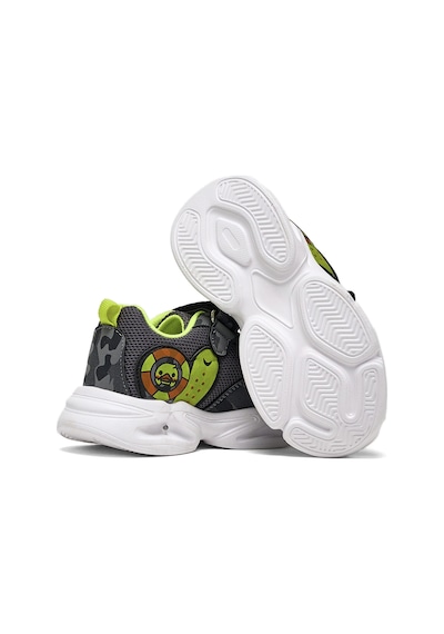 Tonny Black Çocuk Unisex Füme Kamuflaj Tonny Black Işıklı Cırtlı Ayakkabı Çok Renkli