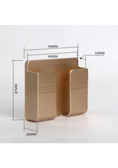 Duvara Monte Edilen Plastik Telefon ve Kumanda Standı Organizer
