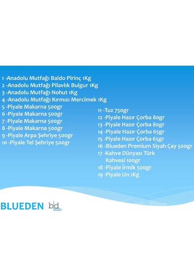 Blueden Ramazan Erzak Kolisi 19'lu No: 4