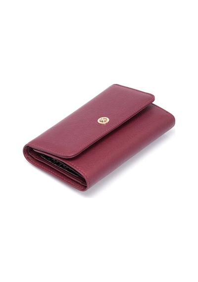 Tergan Bordo Deri Kadın Cüzdan - S1cb00005730-k16 Bordo