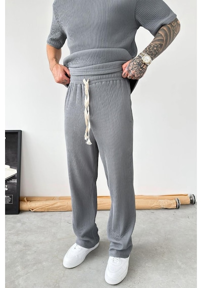 Füme Ottoman Kumaş Baggy Pantolon