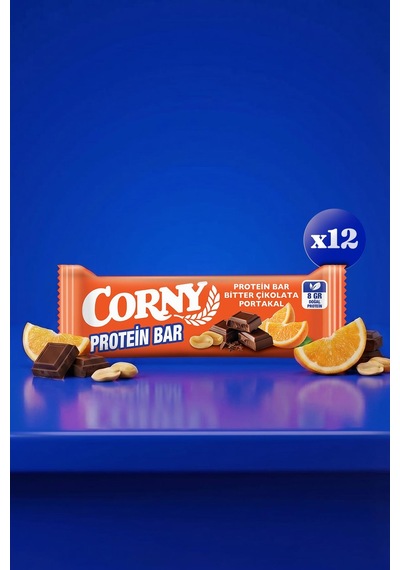 Corny Protein Bar Bitter Çikolata Portakallı 45gr X 12 Adet
