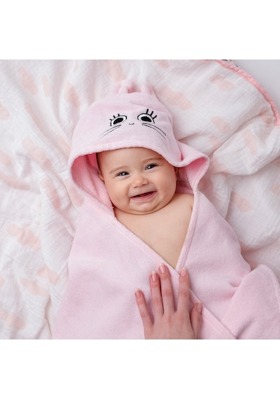 Milk & Moo Kadife Kundak Havlu Çançin