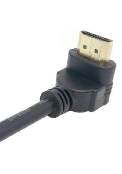 4666 Hdmi Dişi Erkek Uzatma 90 Derece Dirsek Kablosu 0.5 Metre 0.50 Cm