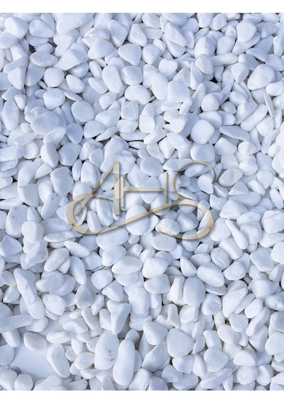 Ahs Beyaz Dolomit Taş 10 Kg 2-4 Cm Dere Çakıl Taşı Bahçe Peyzaj Süs Taşı Saksı Teraryum Akvaryum Taşı