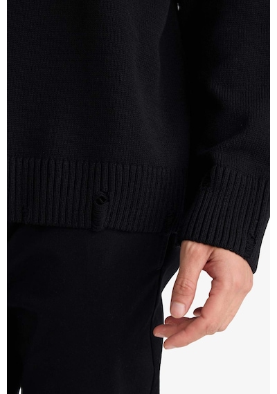 Defacto Oversize Geniş Kalıp Triko Kazak F8064ax25wnbk81 Siyah-bk81