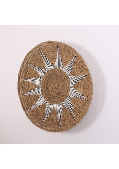 Doğal Rafya Duvar Tabağı 60 Cm