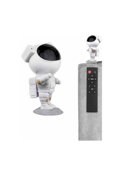 Gece Lambası Astronot Bluetooth Hoparlörlü Galaksi Işık Projektörü Açık Lacivert 08403288