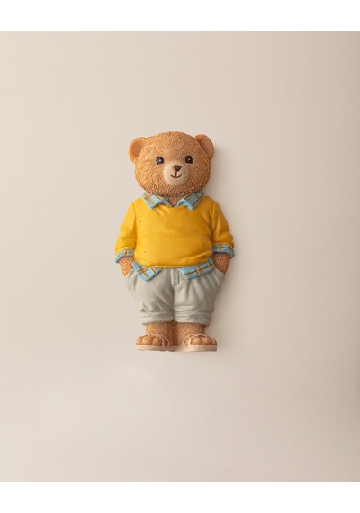Madame Coco Champ Bear Magnet - Sarı - 4x8 Cm 8684427186886
