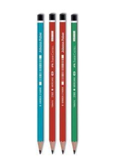 Faber-castell Mercanlı Kurşun Kalem 4 Adet Siyah