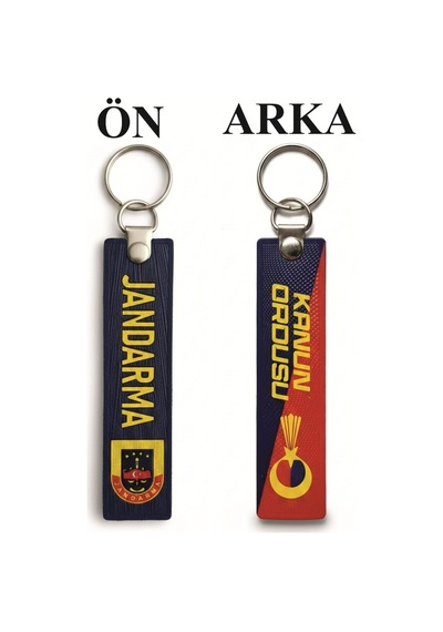 Tpu Çift Taraflı Anahtarlık -jandarma Çok Renkli