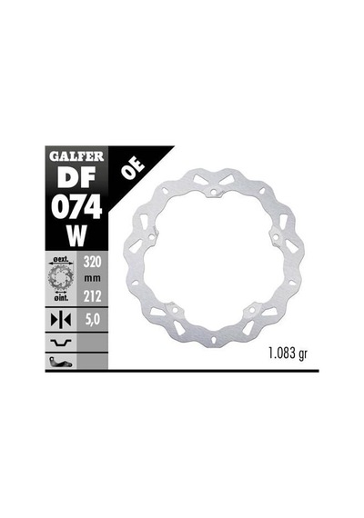 Honda Nc750 X Ön Fren Diski 320 Mm 2014-2024 Galfer Dalgalı Sabit Disk
