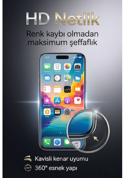 Shadow X Privacy Glass 28 Gizlilikli Temperli Ekran Koruyucu 9h Sertlik Af Kaplama Hd Netlik 360 Esnek Tasarım - Apple Uyumlu iPhone 16 Pro Max