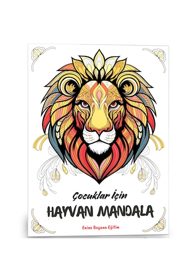Çocuklar İçin Mandala Boyama Kitabı 50 Hayvan Mandala