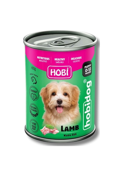 Hobi Hobidog Kuzu Etli Yavru Köpek Konservesi 400 Gr X 6 Adet Tam Ve Dengeli Yaş Mama