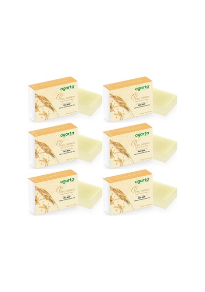 Agarta El Yapımı Doğal Sabun 150gr Pirinç 6 Lı Set