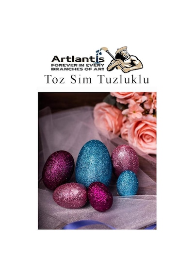 Mor Toz Sim Tuzluklu 7 Gr 3 Adet Renkli Toz Sim Epoksi Reçine Okul Etkinlik Dekarasyon Slime