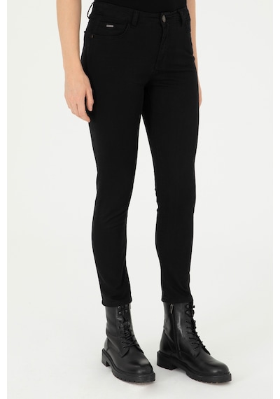 U.s. Polo Assn. Kadın Siyah Pantolon Kanvas-chino 50290499-vr046 Siyah