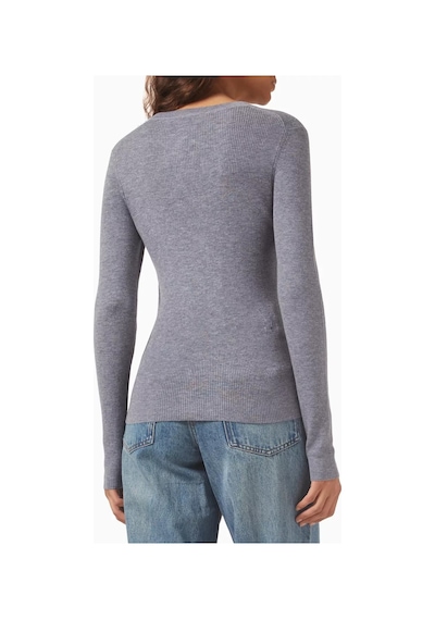 12storeez Rib - Knit Sweater, Merino Yün, Hafif Ve Zamansız Kazak Gri