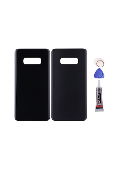 Samsung S10e Siyah Uyumlu Arka Kapak Batarya Kapağı Pil Kapağı Yapışkan Ve Sökme Aparatıyla Beraber Full Set Siyah
