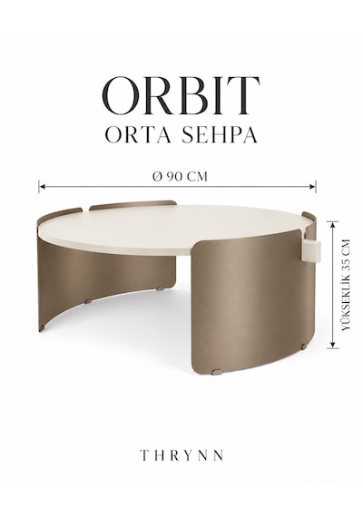 Orbit Yuvarlak Orta Sehpa Çap 90cm Aytaşı Ve Bonj Metal Ayak 35cm Modern Tasarım Dekoratif Aytaşı + Bonj19 Orbit Yuvarlak Orta Sehpa Çap 90cm Aytaşı Ve Bonj Metal Ayak 35cm Modern Tasarım Dekoratif Aytaşı + Bonj19