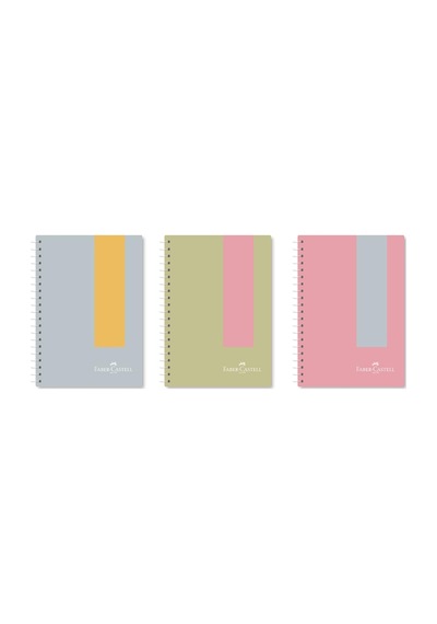 Faber-castell Pp Kapak Pastel Defter, 80 Yaprak, Çizgili,400 Mikr