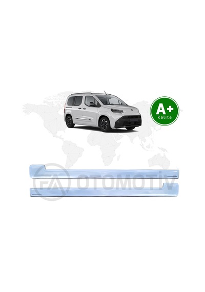Toyota Proace City Krom Sürgü Çıtası 2 Parça 2024 Model Ve Sonrası