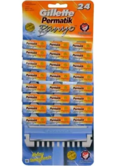 Permatik Banyo Saplı Jilet Kartela 48 Parça Timya/go1395 200448