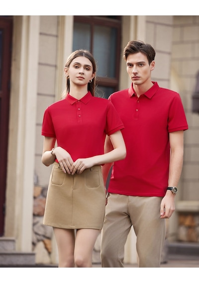 New Performance.arw50329.serintutan-antibakteriyel-yüksek Kalite.düğmeli Polo T.shirt Kırmızı
