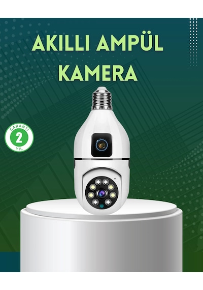 Mey İthalat 360 Derece Panoramik Wifi Kamera Full Hd Ev Güvenlik Sistemi