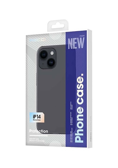 Apple Uyumlu iPhone 14 Kılıf Ultra İnce Mat Pc Arka Yüzey Recci Elite Serisi Kapak Beyaz