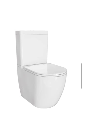 S55 Duvara Sıfır Kanalsız Klozet+rezervuar+iç Takım+klozet Kapağı Set Beyaz