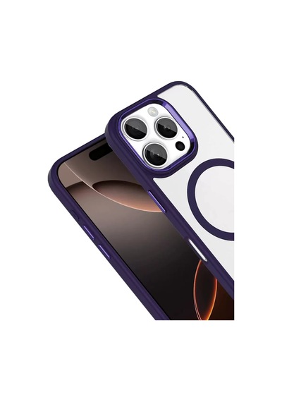 Joko Apple Apple iPhone Uyumlu  16 Pro Max Terea Magsafe Kapak - Derin Mor