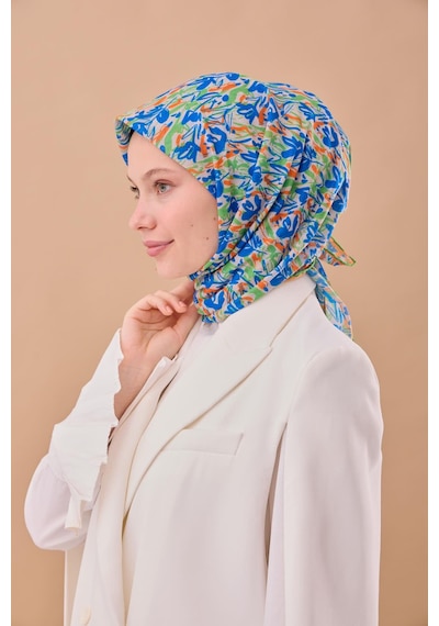 Silk Home Soft Eşarp 73091-09 Yeşil, Turuncu, Mavi
