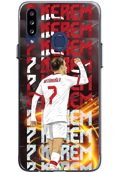 Samsung Galaxy A20s Uyumlu Kerem Aktürkoğlu Sevinç Baskılı Silikon Kılıf Renkli