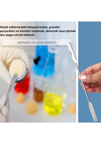 Tel Oluklu Spatül 20 Cm Paslanmaz Çelik