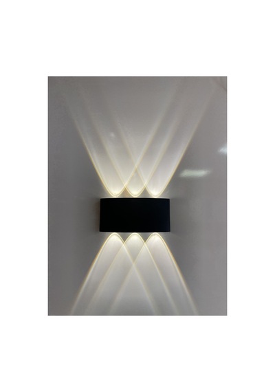 Voltlight 10w Led Aplik Aydınlatma Çift Taraflı Led Dekoratif Duvar Aplik Siyah