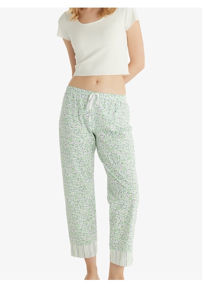 Kadın Pijama Altı 51805 - Çiçek Baskılı Çok Renkli